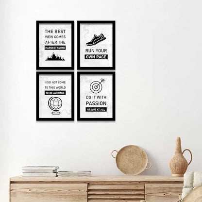 Kotart The Best View Motivational Quotes Framed Posters