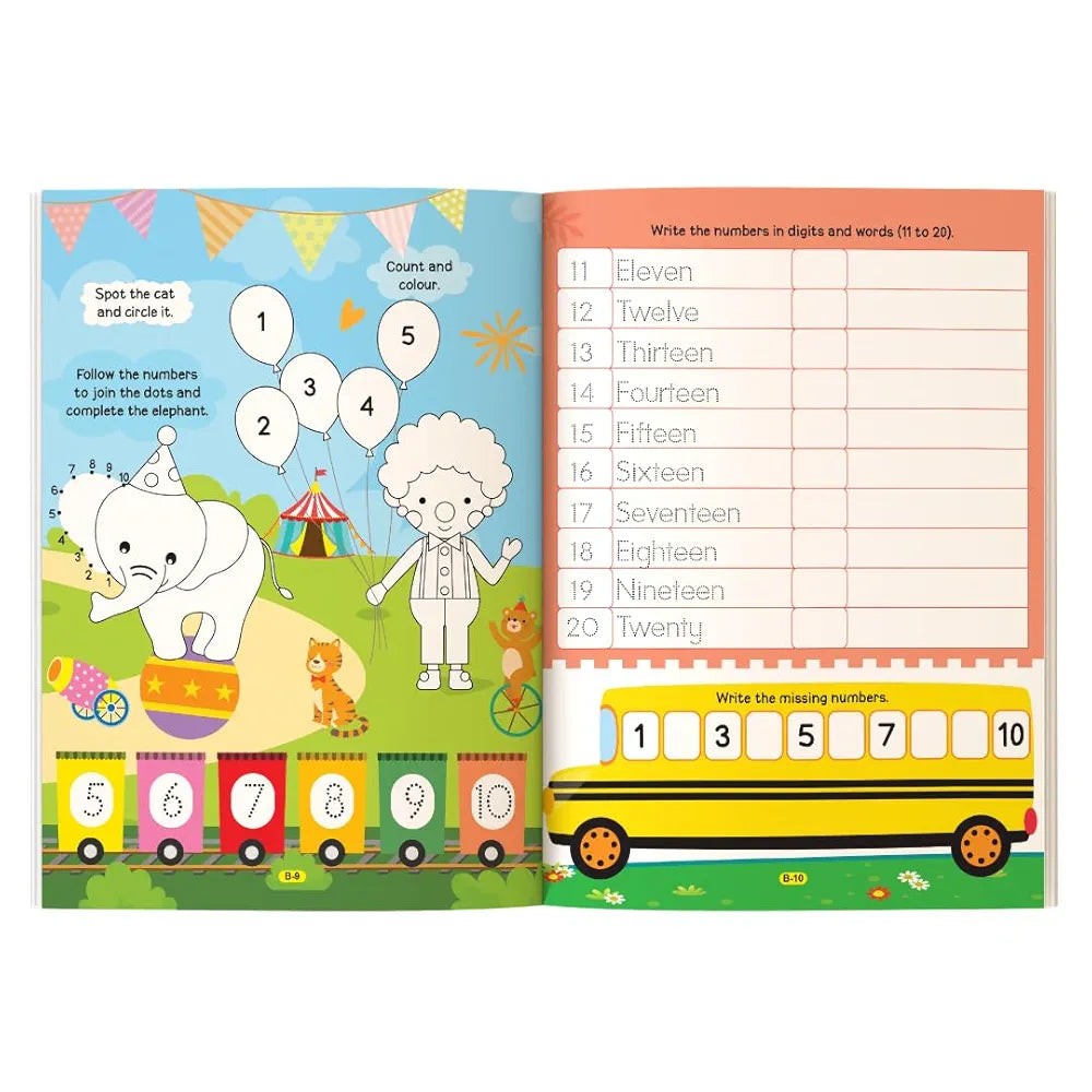 Maths Activity Book for Age 3+ | 250 Engaging, Skill-Booster Activities | Builds Focus and Fine-Motor Skills | Fun Learning | The Book Tree Books