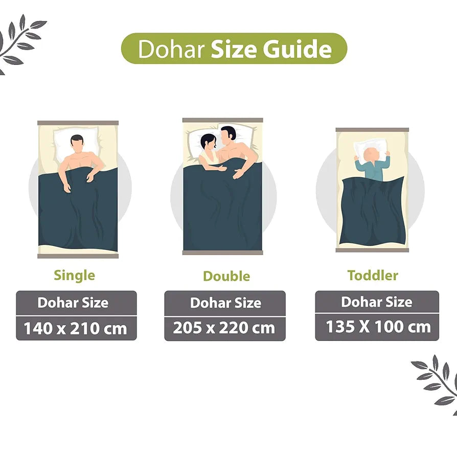 Divine Casa 120 GSM Microfibre Dohar Single Bed All Season Winter 3 Layered Reversible AC Throw Blanket for Sofa TC - 120 Colour Green and Grey