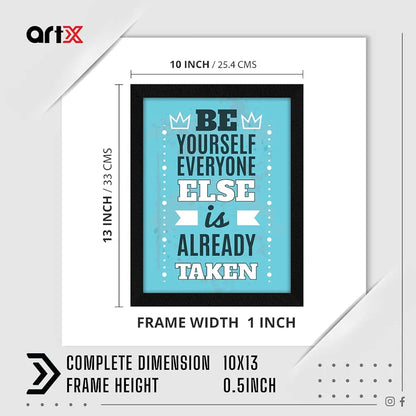 ArtX Paper Motivational Quotes Be Yourself Wall Frame Art Painting