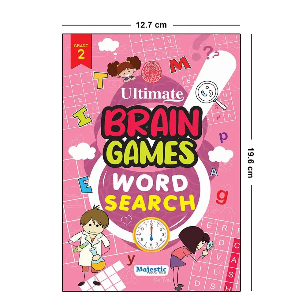 Word Search Grade 2 for Kids  - Ultimate Brain Games: 120+ Exciting Word Puzzles to Enhance Linguistic Abilities - | The Book Tree Books