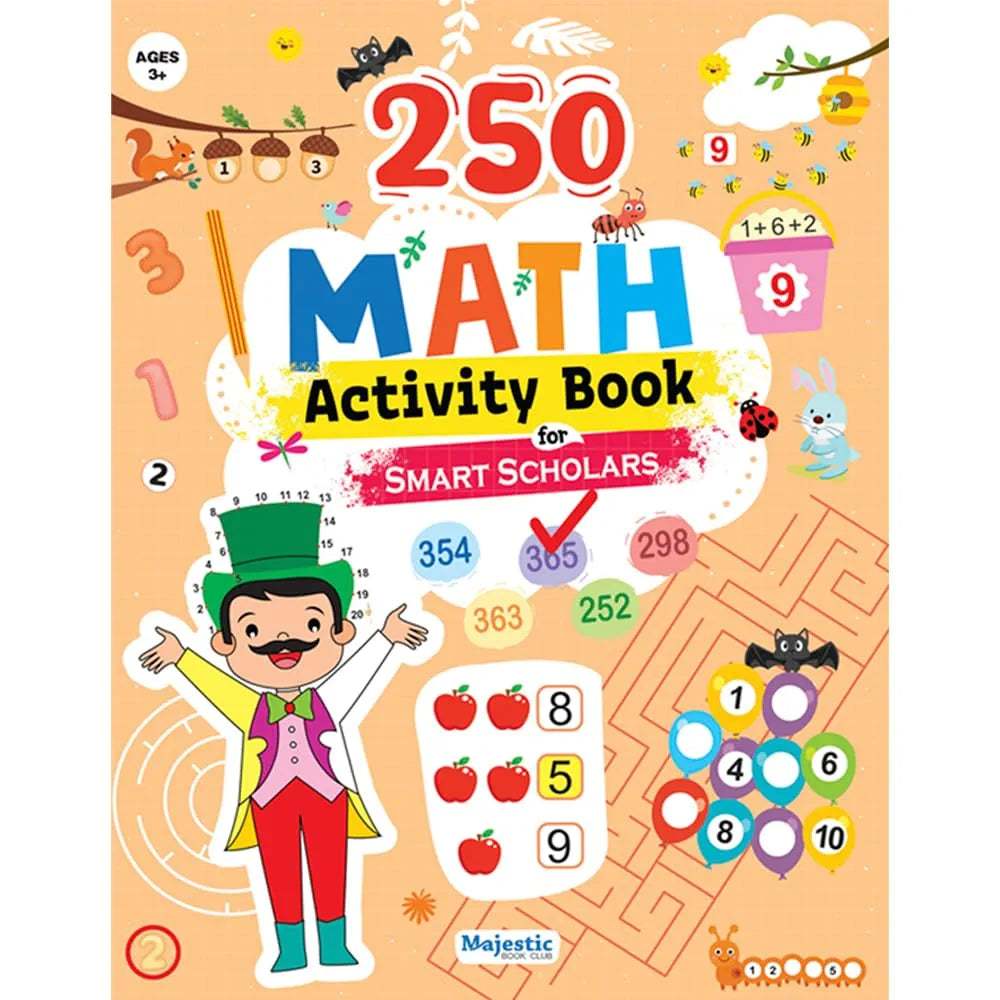 Maths Activity Book for Age 3+ | 250 Engaging, Skill-Booster Activities | Builds Focus and Fine-Motor Skills | Fun Learning | The Book Tree Books