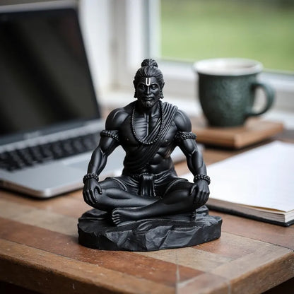 Unovate Lord Hanuman Idol Black for Car Dashboard