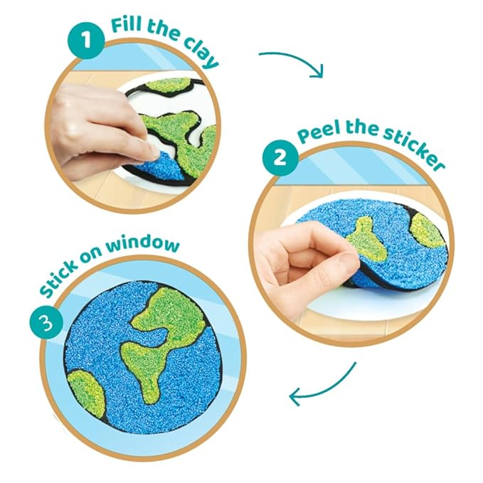 Imagimake Clay Stickers Princess Create 3 Unique DIY Stickers Using Air Dry Clay Gifts for Kids