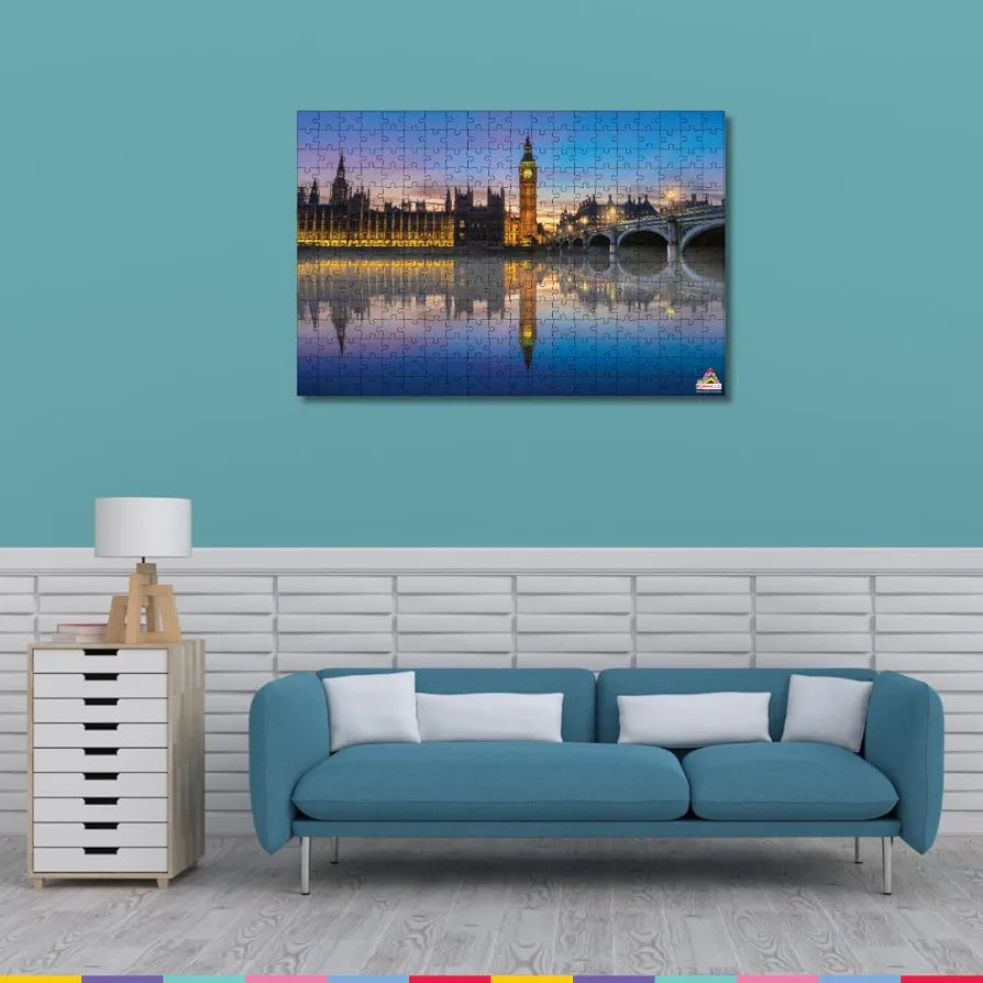 Playhills Big Ben, London  Global Architecture Wooden Jigsaw Puzzle for Children and Adults 8+ Years| Focus, Mind Relaxation Puzzles Family and Activity Games