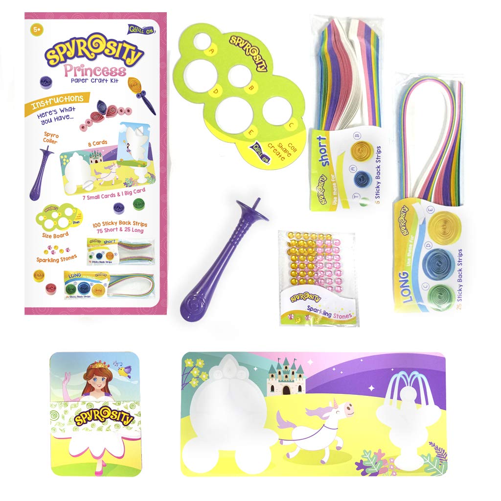 Imagimake Quill On Spyrosity Beautiful Princess Theme Pack for Fun Quilling Activity