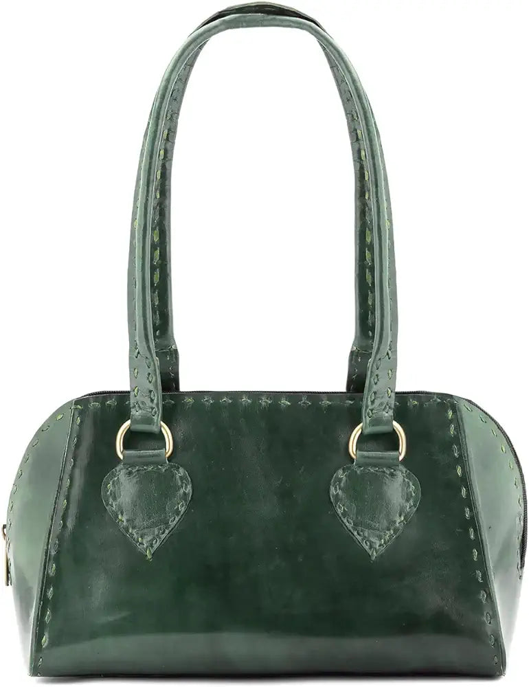Goatter Genuine Leather Top Handle Tote Hanbag For Women