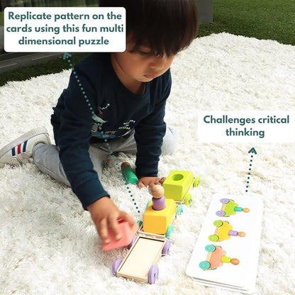 Curious Cub Montessori Learning Wooden Toys | Box 14 | Develop Problem/puzzle Solving |hand-eye Coordination & Brain Development