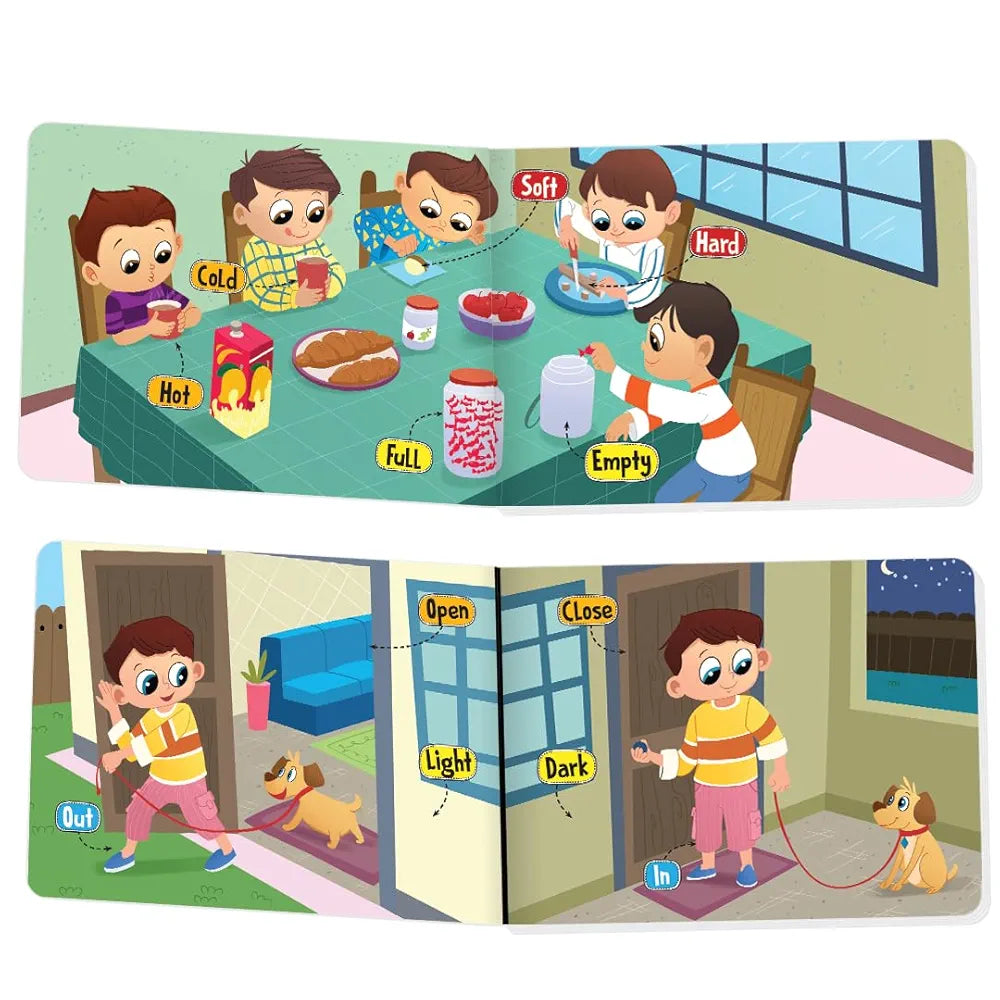 The Book Tree Picturepedia of Opposites I Board Book for Kids Age 2+ I Bright & Colourful Pictures I Easy-to-Read Word Labels I Builds Vocabulary I Early Learning Picture Books for Children by Majestic Book Club