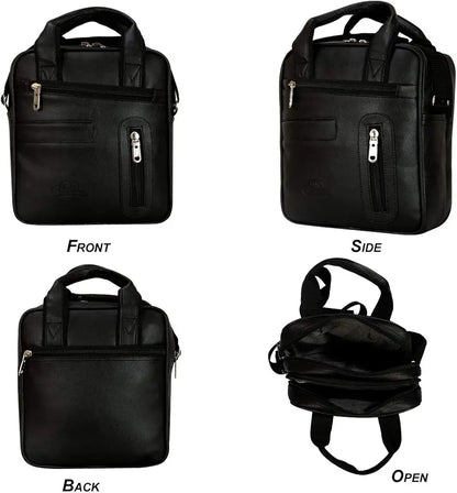 Leather World PU Leather Sling Bag Men Cross Body Travel Office Business Messenger Women  