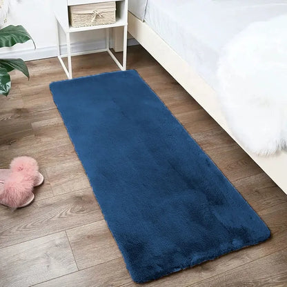 Luxe Home Runner Rabbit Fur 1000 GSM 2x5 Feet Colour Teal