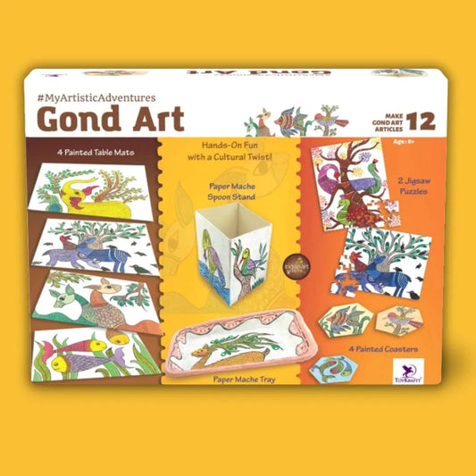TOYKRAFTT DIY Indian Art Forms, Art and Craft Kit for 8-12 Year Olds, Gifts for Girls & Boys - Gond Art