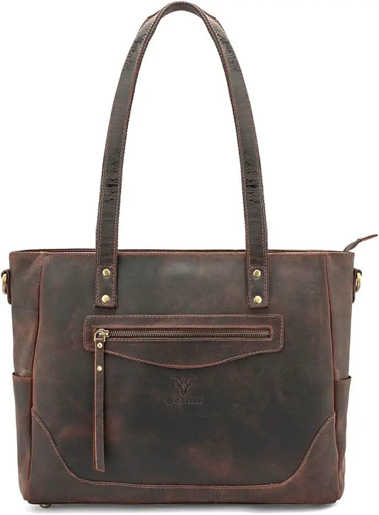 Goatter Genuine Leather Office And Daily Travel Use Shoulder Bag For Women's,