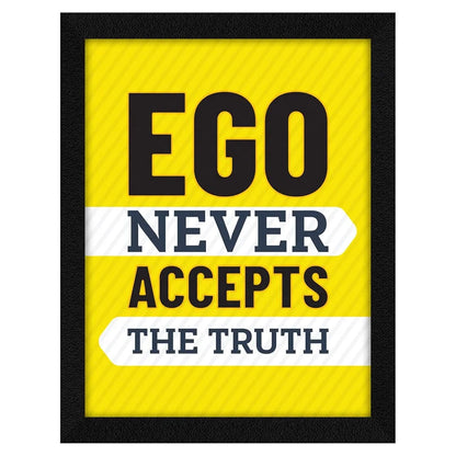 ArtX Paper Motivational Quotes Ego Wall Frame Art Painting