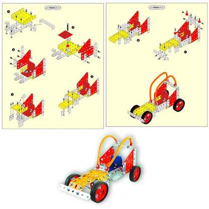 Toykraft: Mechanics Toys for Boys Girls, Mechanical Toys, Birthday Gift for Boys Girls, STEM Educational Toy for Boys 10 Years and Above - M'Tek Road Runners