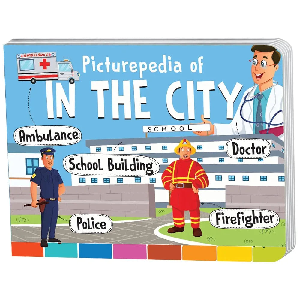 The Book Tree Picturepedia of In the City I Board Book for Kids Age 2+ I Bright & Colourful Pictures I Easy-to-Read Word Labels I Builds Vocabulary I Early Learning Picture Books for Children by Majestic Book Club