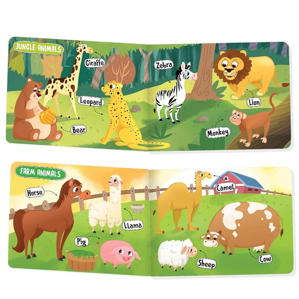 The Book Tree Picturepedia of Animals I Board Book for Kids Age 2+ I Bright & Colourful Pictures I Easy-to-Read Word Labels I Builds Vocabulary I Early Learning Picture Books for Children by Majestic Book Club