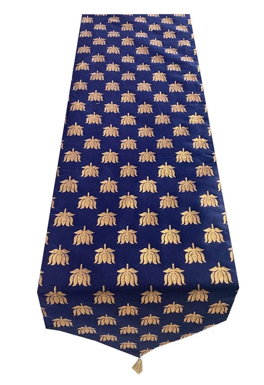 Pink Parrot-designer Durable Dopian Silk Table Runner Colour Multicolour