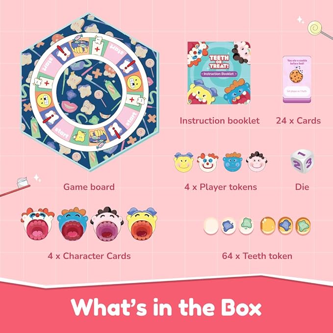 Bloomingo Board Game - Teeth or Treat | Exciting Dental Adventure Game for Kids & Adults