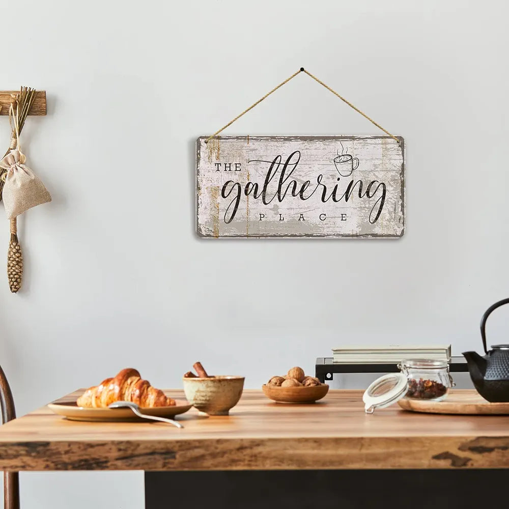 Kotart MDF Wall Hanging The Gathering Place Home Decor for Kitchen