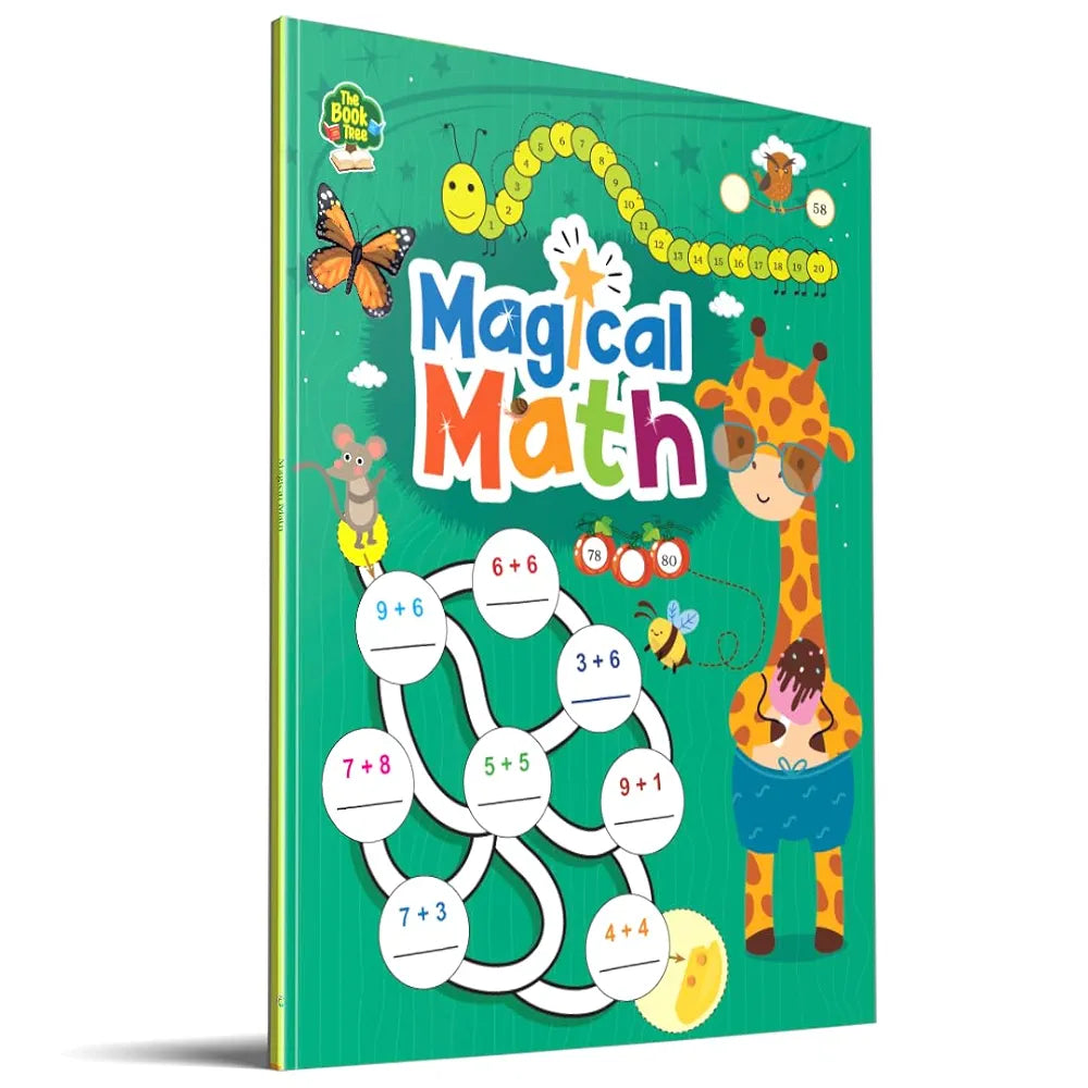 Magical Math Activity Book for Kids - Addition and Subtraction for Age 4+ Years - Counting - Activities for Nursery, Pre-School Children - Math Activities for Children