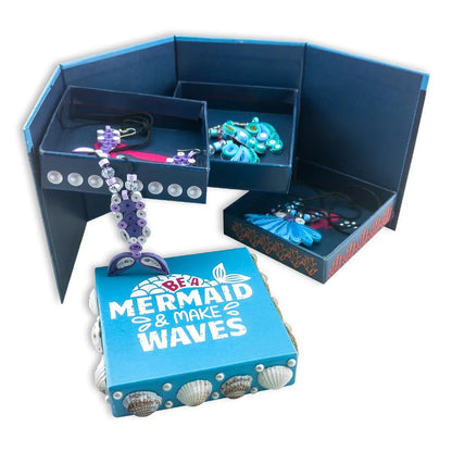 TOYKRAFTT 3-in-1 Craft Kit for Kids| Art and Craft Kit for Age 9 to 12 | DIY Mermaid Themed Gift for Girls| Paper Quilling, Sea Shell Craft, Painting Kit for Kids |Spellbinding Mermaids