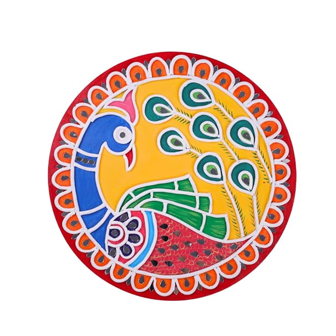 Hobby India Diy Lippan Art Mandala Painting and Craft Kit | Complete Set With Wooden Mandala Board