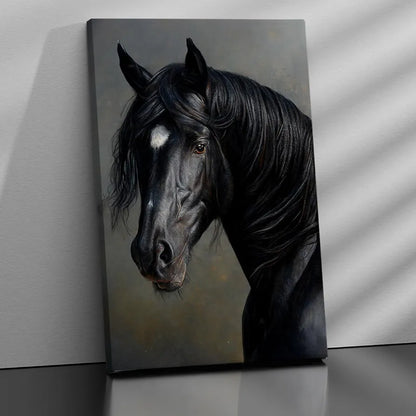 Kotart Beautiful Black Horse Modern Art Canvas Paintings for Bedroom Room Living Room Abstract Canvas Painting Style04