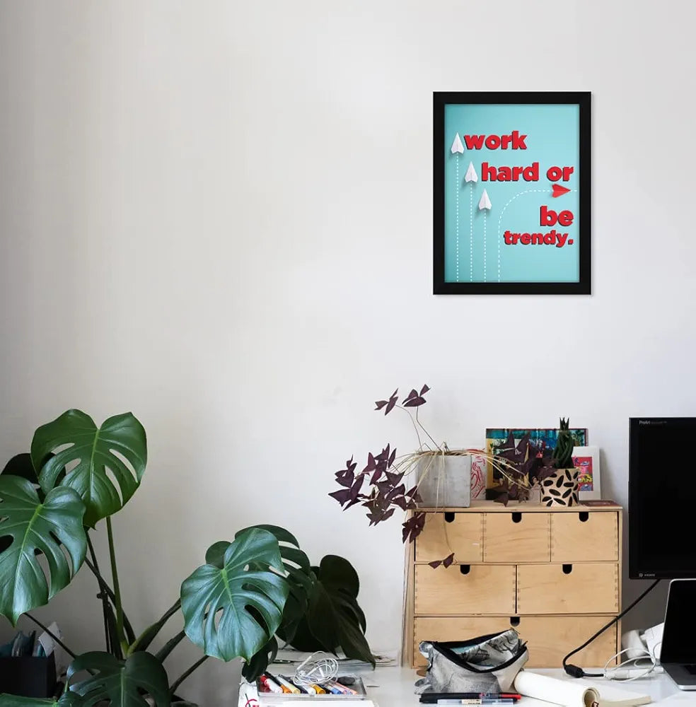 ArtX Paper Motivational Quotes Be Trendy Wall Frame Art Painting