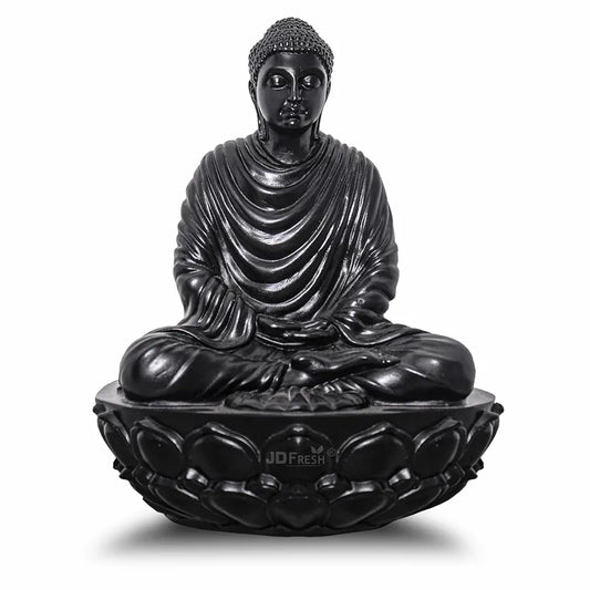 Jd Fresh 6 Inch Gautam Buddha Statue - Black