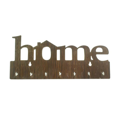 Ecraftindia Home Theme Wooden Key Holder With 7 Hooks