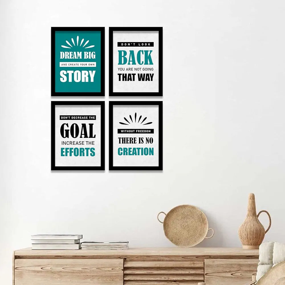 Kotart Dream Big Framed Posters for Living Room Wall Decor