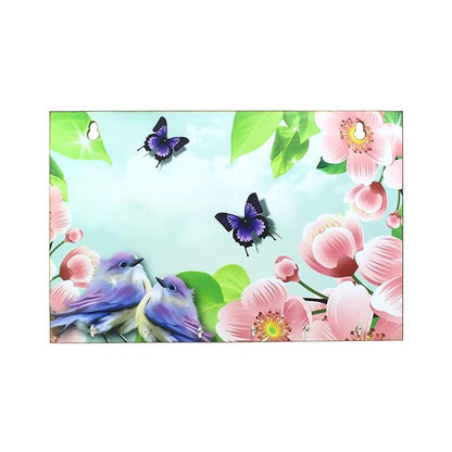 Ecraftindia Naturre View Theme Wooden Key Holder With 6 Hooks