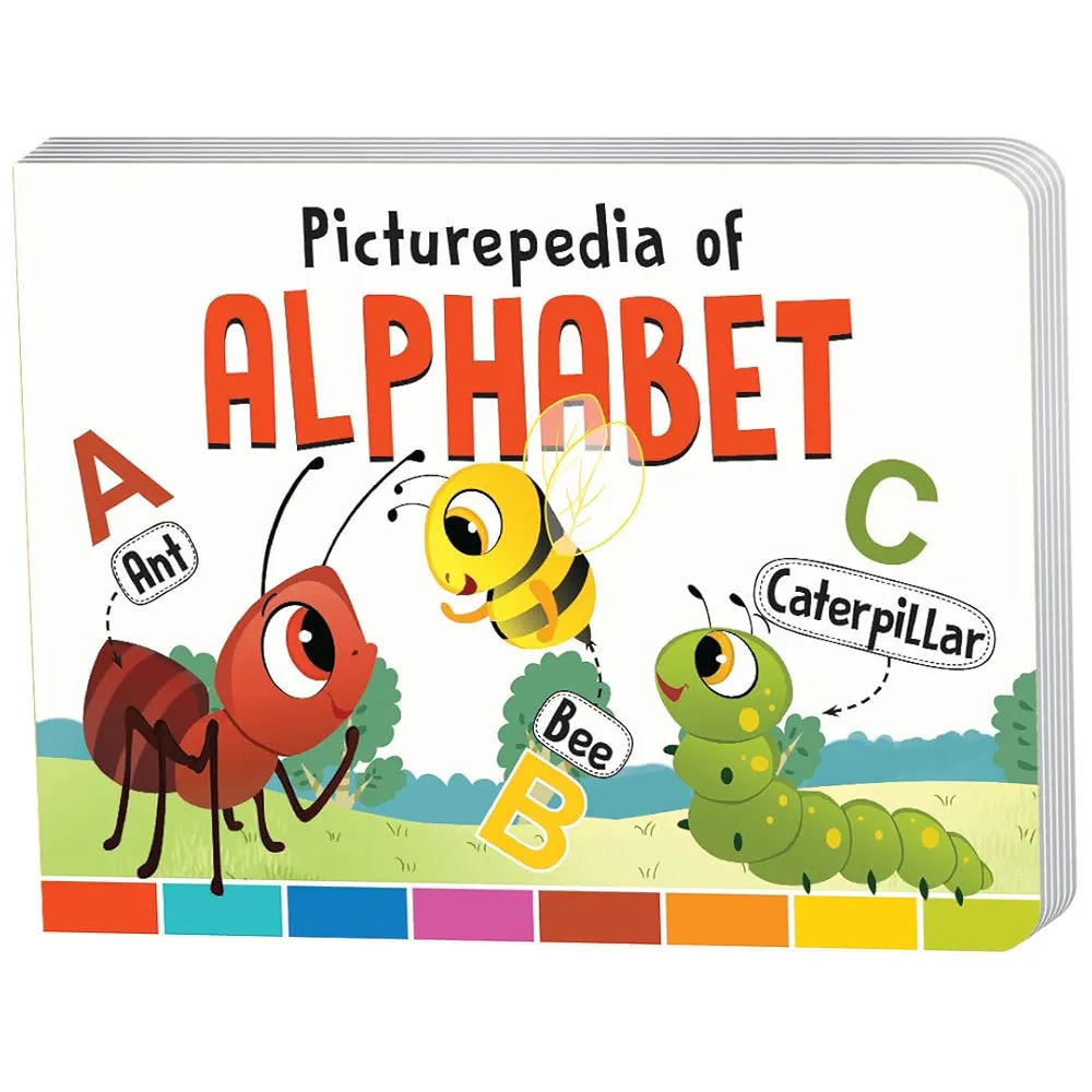 The Book Tree Picturepedia of Alphabet I Board Book for Kids Age 2+ I Bright & Colourful Pictures I Easy-to-Read Word Labels I Builds Vocabulary I Early Learning Picture Books for Children by Majestic Book Club