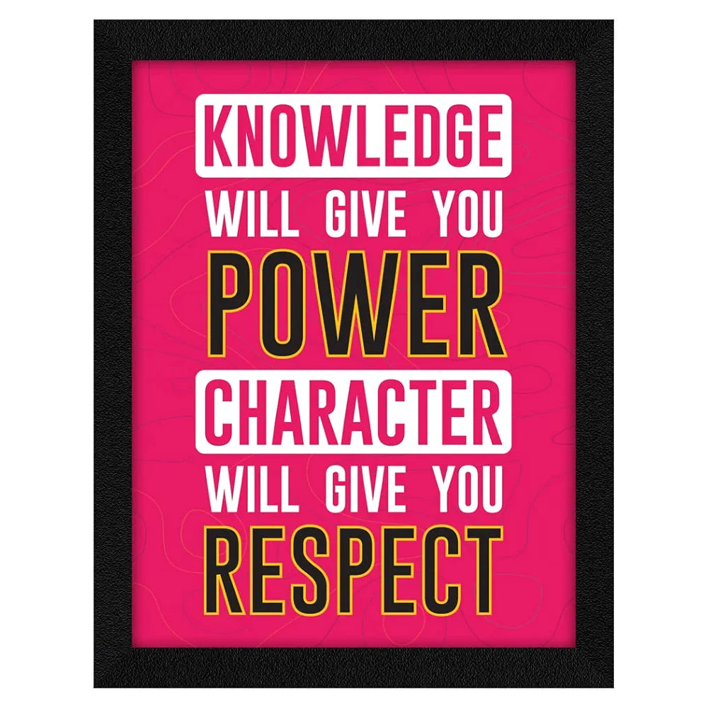 ArtX Paper Motivational Quotes Knowledge Wall Frame Art Painting