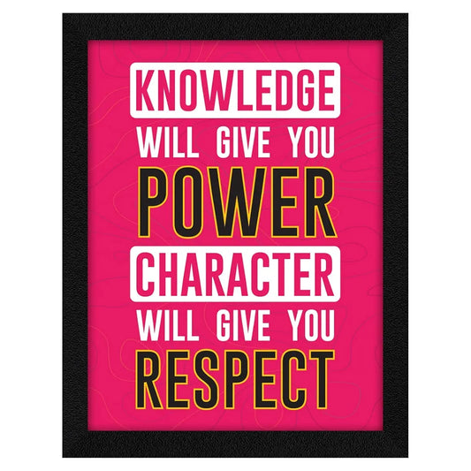 ArtX Paper Motivational Quotes Knowledge Wall Frame Art Painting