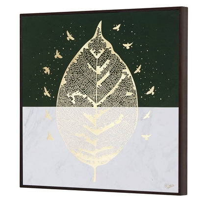 Golden Embossed Wall Painting For Home Decoration , Paintings for Living Room , Modern Art Wall Pinting, For Home Decor (12X12 INCH)