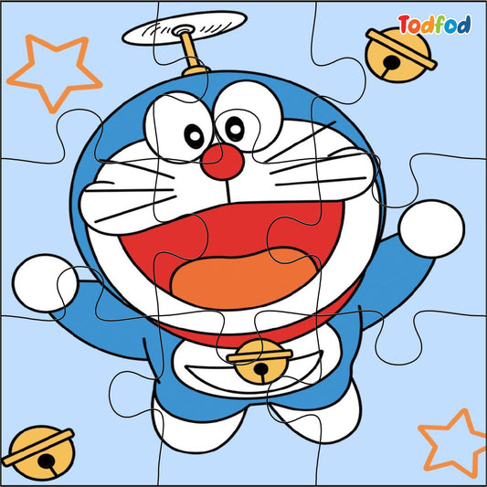Wooden Jigsaw Puzzles - Doraemon & Friends Anime Cartoon Characters