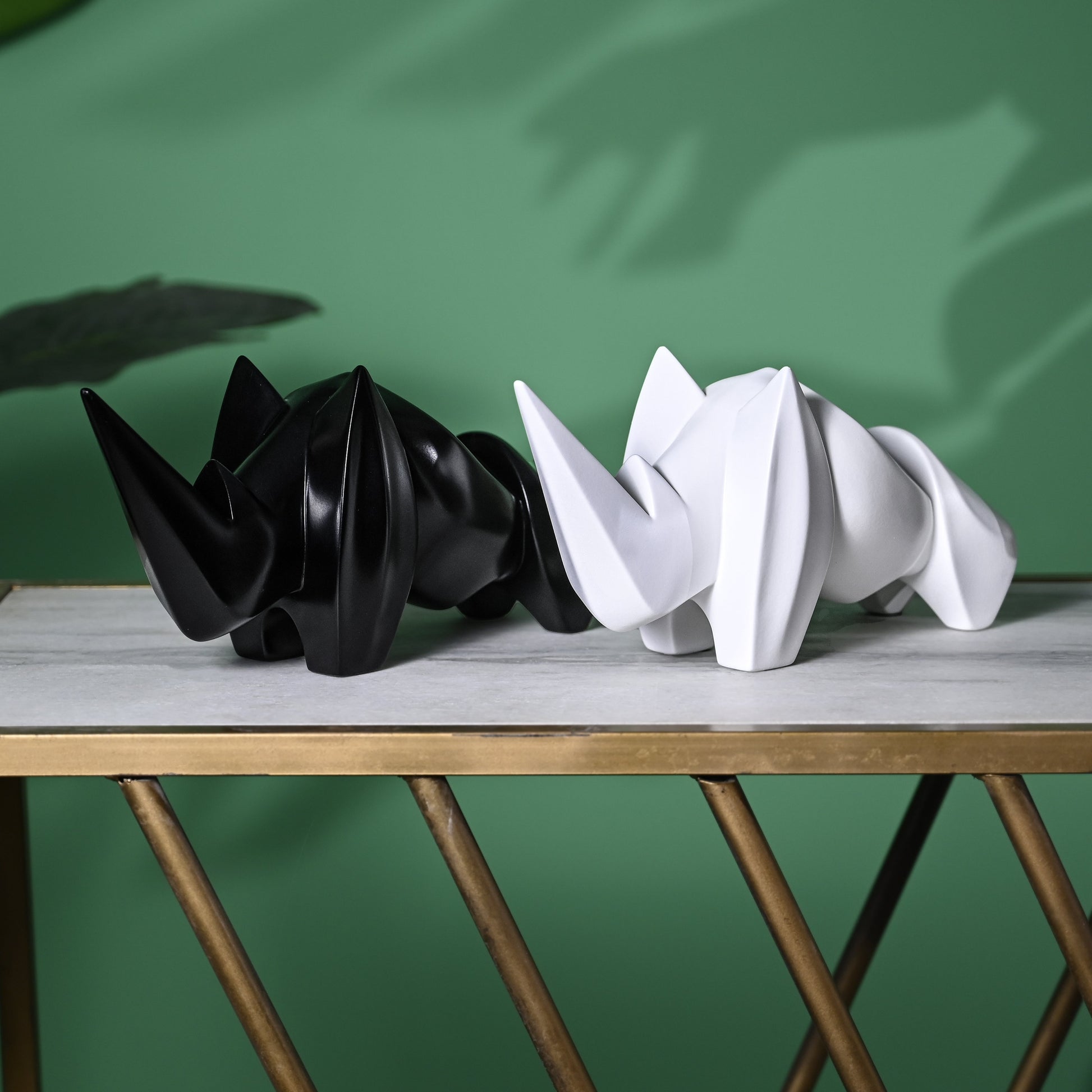Artarium Abstract Art Rhino Figurine Idol
