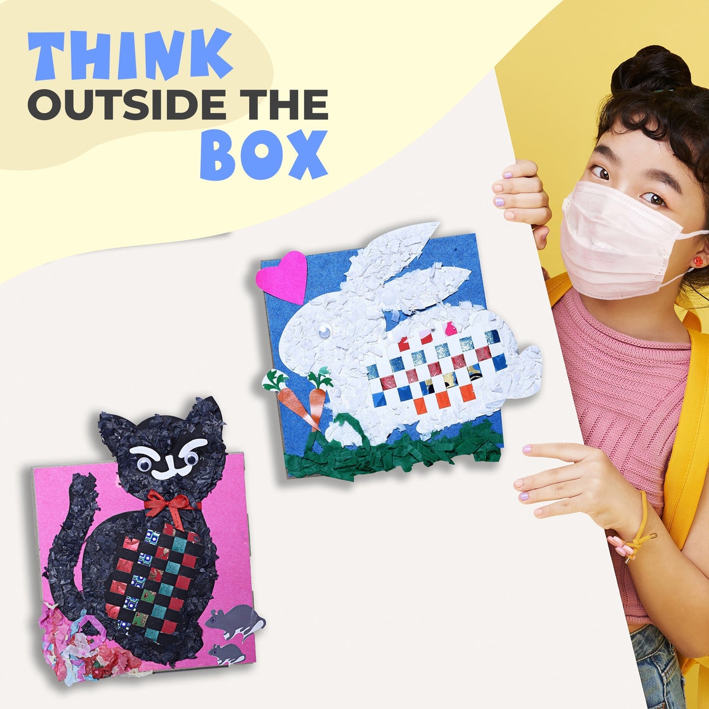 DIY SAFARI CRAFTING PACK- ALL IN ONE BUMPER KIT WITH OVER 300 PCS FOR CREATIVE CRAFTS