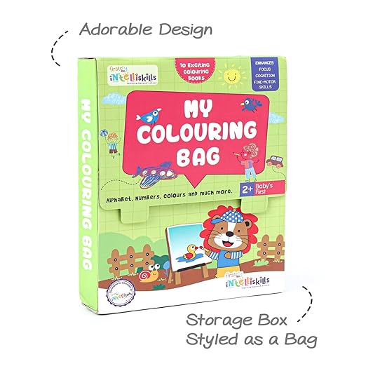 Firstcry Intelliskills My Colouring Book Set of 10 | Early Learning Books | 80 Pages