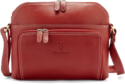 Goatter Genuine Leather Casual Sling Bag for Girls and Women