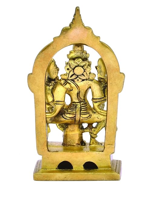 The Advitya Lord Vishnu Laxmi Sitting Murti | Vishnu Laxmi Statue/ Idol for Pooja & Decoration | 5.5" Inch