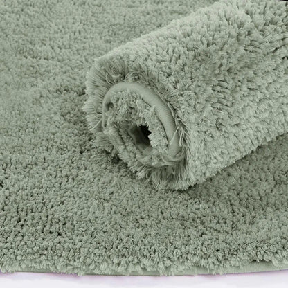 Luxe Home International Microfiber Bath Mat Super Soft Non Slip Vegas Rectangular Mats 45x75 cm Colour Pastel Green