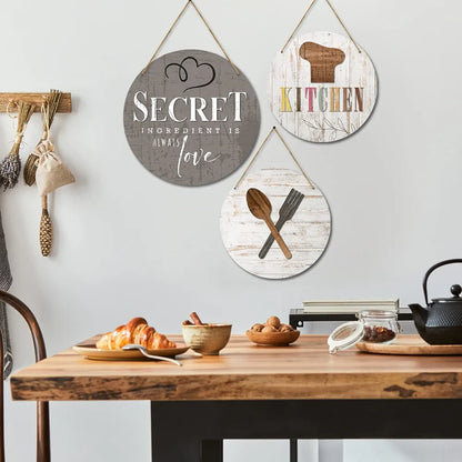 Kotart Wooden Wall Hanging Home Decor Items Secret Ingredients