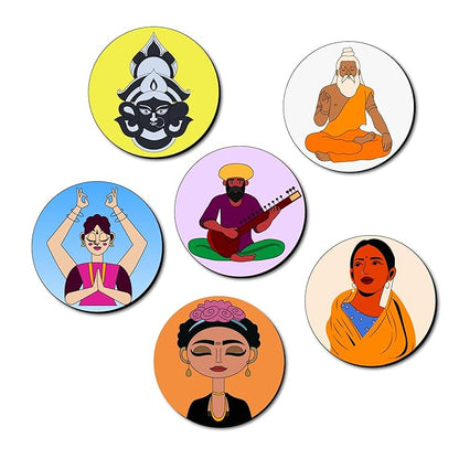 Mini Leaves Wooden Mandala Painting Kit Tea Coasters Art and Craft Kit for Girls Boys 9-12 Years Coaster Diy Kit Set of 6