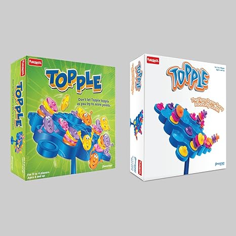 Funskool Games Topple Strategy balancing and skill game Stack 5 in a row For Kids