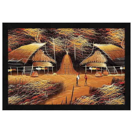 ArtX Paper Village Scene Wall Art Painting AXI00202-VIL