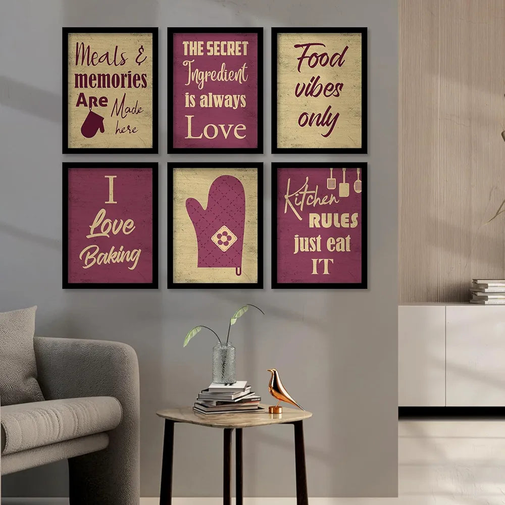 Kotart Restaurant Quotes Framed Posters for Kitchen Wall Decoration Kitchen 11