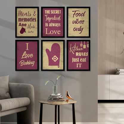 Kotart Restaurant Quotes Framed Posters for Kitchen Wall Decoration Kitchen 11